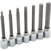 Dynamic Tools – Ensemble de 7 douilles SAE hexagonales, longues, à prise de 3/8 po, 1/8 po à  3/8 po-Contient (po) : 1/8, 5/32, 3/16, 7/32, 1/4, 5/16, 3/8