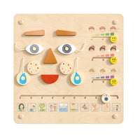 Flash Furniture - Tableau d'activites mural STEAM Bright Beginnings de qualite commerciale avec finition naturelle (MKME15273)-Tableau d'accessoires contemporain des emotions et humeurs, systeme mural STEAM de qualite commerciale