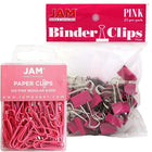 JAM Paper – Ensemble de fournitures de bureau, trombones et pince-notes, rose (218334pi)-Trombones et pince-notes