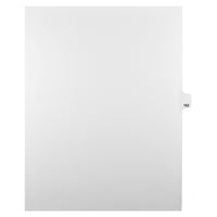 Markmaker - Intercalaires imprimes Legal, Blanc, 1/25th coupe, format lettre, sans trous, 25 tabs/PQT, 5 PQT/Boite, Numero 162-Intercalaires imprimes Legal