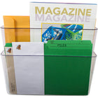 Storex classeur murale - format lettre - transparent - paquet de 12 - 6 Set de 2-Comprend 3 options de montage: ancrage et vis, ruban adhésif double face, et clip de poche