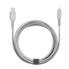 General Supply Câble de Chargement Lightning Tressé de 10 pieds - Gris Argenté-Tressé pour plus de durabilité