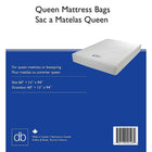 Sacs à matelas, grande taille, 3 mil, paq./5-Le sac à matelas peut être utilisé avec un matelas ou un sommier de grande taille 