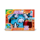 Crayola - Ensemble Dinosaures Scribble Scrubbie-JEU DE SOIN DES ANIMAUX : Comprend 4 figurines de dinosaures, 3 flacons de gouttes d'encre lavable, 3 marqueurs lavables, 1 brosse, 2 petits bacs et un feuillet d'instructions!