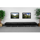 Flash Furniture – Banc à 5 places Hercules Imagination, noir-Sans accoudoirs