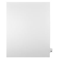 Markmaker - Intercalaires imprimes Legal, Blanc, 1/25th coupe, format lettre, sans trous, 25 tabs/PQT, 5 PQT/Boite, Numero 48-Intercalaires imprimes Legal