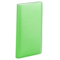 JAM Paper - Carnet de cartes professionnelles capacité de 72 cartes - 4 po x 7 1/4 po - vert-Emballage anglais seulement