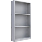 Metalware – Étagère enclenchable RK295, 4 tablettes, 48 x 24 x 88 (po), gris pâle-Système de tablettes ajustables offrant un espace de rangement solide, mais économique qui convient à vos besoins