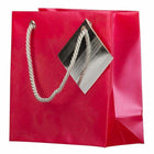JAM Paper - Sacs à provisions opaques - Mini - 5 3/4 x 5 3/4 x 2 1/2 - Rouge - Vrac 100 sacs/paquet-Quantité : 100 par paquet