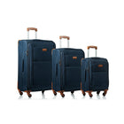 Champs - Ensemble de valises, collection Classique, 3 pièces, souples, bleu marine (C5010-Navy)-Polyester 1200D