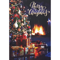 Mill Brook Studio - Cartes de souhaits avec enveloppes "Joyeux Noël" Arbre - 5-3/8 po x 7-3/4 po - Anglais - Paquet de 18-Carte de souhaits