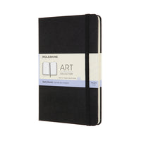 Moleskine Carnet de croquis d'art de couverture rigide Moyen - Noir - 4,5 x 7 pouces-Papier ivoire, sans acide, idéal pour les croquis et le dessin d'artiste