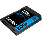 Lexar LSD0800128G-BNNNU Carte mémoire Professional 800X SDHC/SDXC UHS-I - 128 GO - Noire-Technologie Haute-vitesse UHS-I, performance Classe 10, pour caméra compacte, de milieu de gamme et vidéo HD.