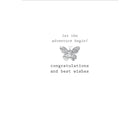 Aline Greetings – Carte pour occasion spéciale, Retraite, papillons, Officially Retired? How Wonderful!, paq./18-5,375 po x 7,75 po plié