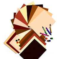Pacon - Papier de construction multiculturel, varié, 18 x 12 po, 50/paquet (PAC9512)-Couleurs variées