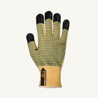 Dexterity - Gants polyvalents Kevlar - Jaune - 7 - Chaque-Gant Kevlar avec Paume/Dos à Pois en PVC - 7
