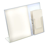 Azar Displays – Porte-affiche avec porte-documents fixé, 11 x 14 po, 2/paquet (252056-2-PACK)-Acrylique transparent