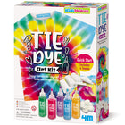 4M - Kidzmaker Kit de création artistique tie-dye-Il comprend 4 flacons de colorant (sous forme de poudre, ajoutez simplement de l'eau !), 1 paire de gants (sans latex), 20 élastiques, 1 bac de drainage (taille : 9,25" de large x 5,5" de long) et des instructions détaillées