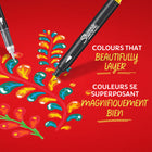 Marqueurs créatifs Sharpie - acryliques à base d’eau, pointe pinceau - couleurs assorties - paquet de 2-7