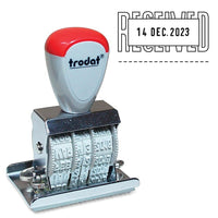 Trodat – Dateur manuel avec texte Received-Tampon avec texte Received et date