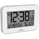 Marathon – Horloge murale atomique, avec cristal, blanc-AUTO-RÉGLAGE - utilise les fréquences radio diffusées de l'horloge atomique de NIST du Colorado