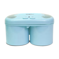 Koolatron – Machine à crème glacée de luxe Double Treat, bleu-Un moyen pratique de préparer de délicieuses crèmes glacées maison.
