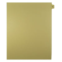 Mark Maker – Onglets séparateurs juridiques beiges, 1/15 onglets, format lettre, sans trous, numéro 61, 25/paquet-Onglets séparateurs beiges, 1/15 onglets
