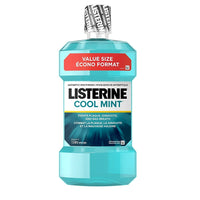 LISTERINE® – Rince-bouche antiseptique COOL MINT™, 1,5 litre-Tue les germes pour laisser une bouche plus propre