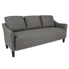 Flash Furniture - Canapé capitonné Asti, gris foncé-Rembourrage en tissu gris foncé