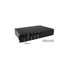 StarTech  Convertisseur de média sur fibre optique multimode SC Ethernet Gigabit 1000 Mo/s, 550 m-Prend en charge le fonctionnement autonome ou l’installation dans le châssis ETCHS2U