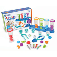 Learning Resources - Silly Science Ensemble de tri de moteur fin-Silly Science Sorting Party : Quand ils trient les germes colorés dans ce jouet STEM amusant sur le thème de la science pour les enfants, les petits explorent les éléments constitutifs des compétences scientifiques précoces !