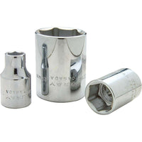 Gray Tools – Douilles standard chromées à prise de 27 mm x 1/2 (po), 12 pans-Taille : 27 mm