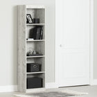 South Shore - Axess - Bibliothèque étroite 5 tablettes - Pin bord de mer-Idéale pour petite pièce : la configuration étroite de cette bibliothèque lui permet d’être placée dans des espaces restreints. Elle vous offre du rangement supplémentaire sans occuper beaucoup de place sur votre plancher.