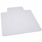 Flash Furniture – Sous-chaise transparent pour tailles fortes, avec rebord, pour tapis, 36 po x 48 po -Tapis de chaise en vinyle clair