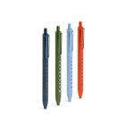 Poppin – Work Happy Stylos – couleurs assorties – paquet de 4-Encre noire