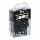 JAM PAPER - Trombone Geant Colore 2", Noir, 3 Paquets de 75-Quantite : 75 par boîte; 3 Boîtes