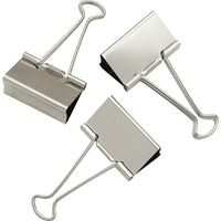 Staples - Pinces relieuses, moyennes, 1 1/4 po, argent, paquet de 15-Des pinces en métal robustes pour bien retenir les papiers