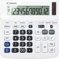 Canon - Calculatrice de bureau WS-220TSG à 12 chiffres-Affichage large ACL à inclinaison réglable 12 chiffres et 3 décimales