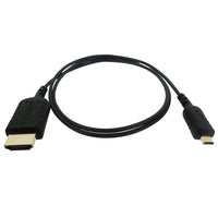 Electronic Master – Câble HDMI mâle à micro mâle de 6 pi, 0,8 x 5,5 x 5,5 po, noir-Résolution HD intégrale 1080p et au-delà