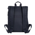 Gry Mattr - Sac à dos mince pour l’aventure - Bleu marine-Poche latérale à fermeture à glissière facile d’accès avec pince à clés