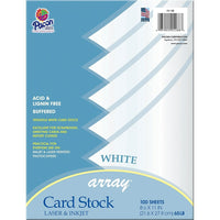 Pacon – Papier cartonné Array, 65 lb, blanc, paq./100 feuilles (PAC101188)-Épais, 65 lb.