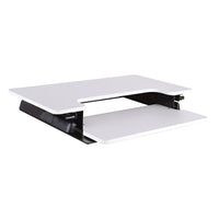 Support multipositions pour ordinateur, blanc -Portée de réglage de 12 po