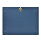 St. James – Reliures de présentation, motif crucifix feuille d'or, lin bleu marine 80 lb, paq./25-Créez des souvenirs tangibles avec ces reliures de présentation haut de gamme