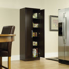 Sauder - Armoire de rangement Home Plus avec 4 tablettes ajustables, chêne Dakota-Portes à panneau avec cadre