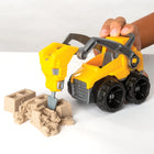 Kinetic Sand Coffret Camion pour creuser et démolir avec 1lb de Kinetic Sand-le sable kinetic sand est élaboré à partir de sable naturel et ne contient ni blé, ni gluten, ni caséine