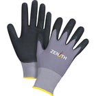 Zenith Safety - Gants De Première Qualité Zx-1, Moyen/8, Rêvetement Nitrile/Mousse De Nitrile, Calibre 15, paquet de 24-Revêtement Mousse de nitrile