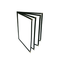 Futech Support de menu à 8 vues BLK 8-1 / 2 "lx 11" h, noir, 10 / paquet-8-1 / 2 "WX 11" H