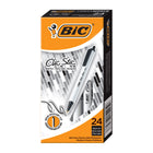 BIC - Stylo à bille Clic Stic rétractable - 1,0 mm - noir - paquet de 24-Noir