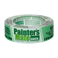 Shurtech - Ruban de peintre Painter's Mate Green  - Vert, 3,6 cm l x 55 m L (1,41 po l x 60 v L)-Recommande pour utilisation sur les murs peints, les boiseries, le verre, le metal et le vinyle