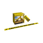 Ruban de bouclage, Attention ne pas entrer, jaune, 3" x 1000pi-Peut être attaché, agrafé ou cloué sur place
